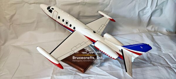 Model of 1124A Westwind II aircraft with detailed craftsmanship